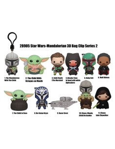 Star Wars Mandalorian 3D PVC Bag Clips Series 2 Display (24)