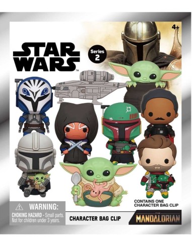 Star Wars Mandalorian 3D PVC Bag Clips Series 2 Display (24)