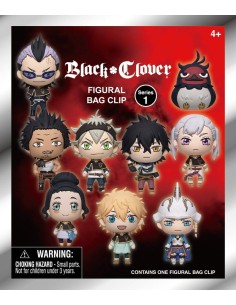 Black Clover 3D PVC Bag Clips Serie 1 Display (24) 2