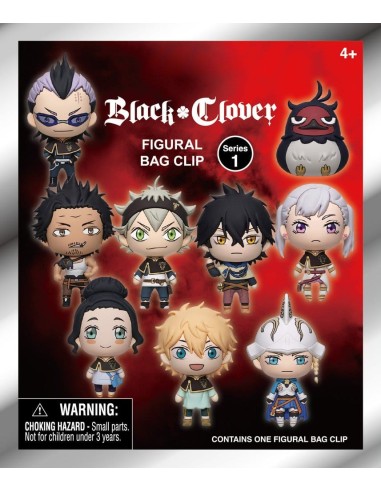 Black Clover 3D PVC Bag Clips Serie 1 Display (24)