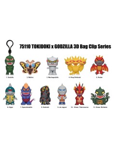 Tokidoki x Godzilla 3D PVC Bag Clips Display (24)