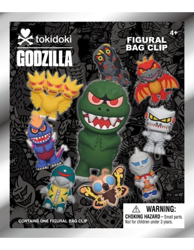 Tokidoki x Godzilla 3D PVC Bag Clips Display (24)