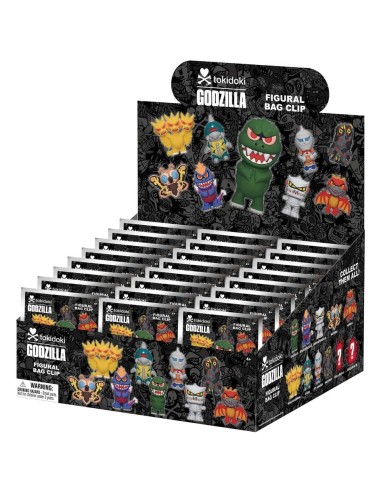 Tokidoki x Godzilla 3D PVC Bag Clips Display (24)