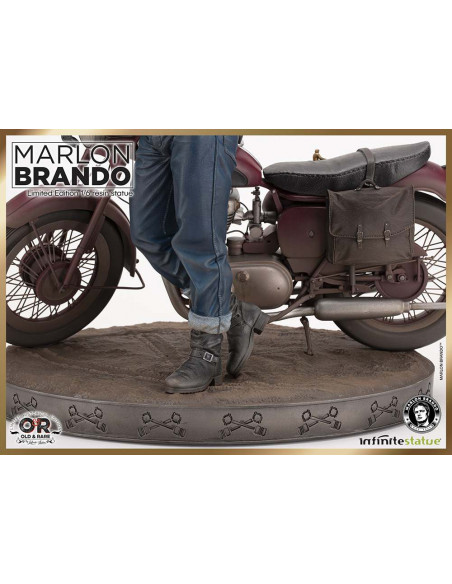 MARLON BRANDO W/BIKE OLD&RARE 1:6 RESIN