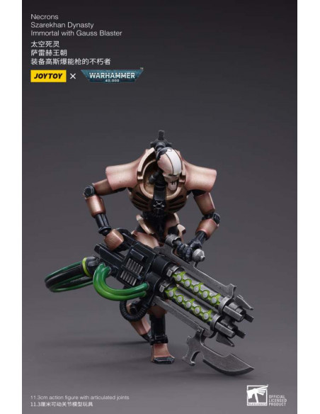 WH40K NECRONS IMMORT WITH GAUSS BLASTER