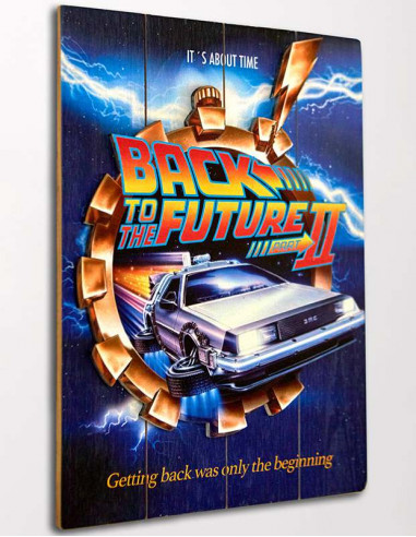 BTTF WOOD POSTER 2