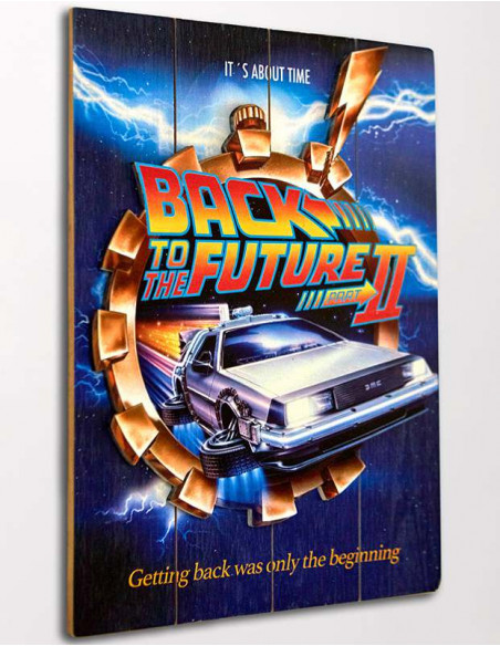 BTTF WOOD POSTER 2