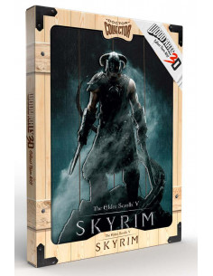 SKYRIM DRAGONBORN WOODEN POSTER 2