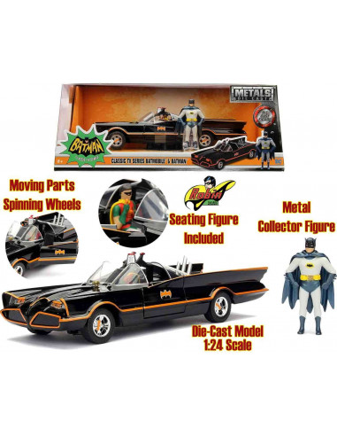 BATMOBILE 1966 DIE-CAST 1:24 W.CHARACTER
