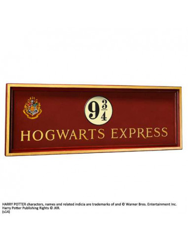 HP HOGWARTS PLATFORM 9 3/4 SIGN