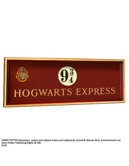 HP HOGWARTS PLATFORM 9 3/4 SIGN