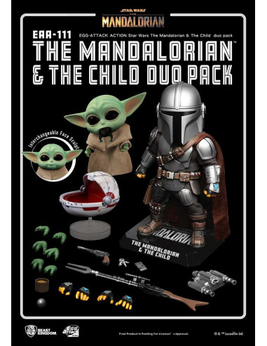 SW EGG AA MANDALORIAN & THE CHILD DUO PK