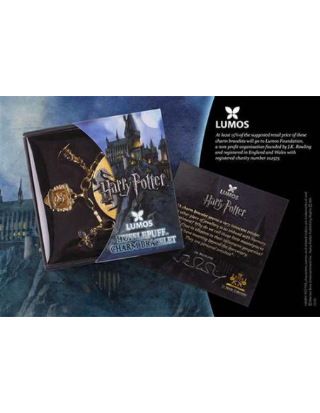 HP LUMOS HUFFLEPUFF CHARM BRACELET 7714