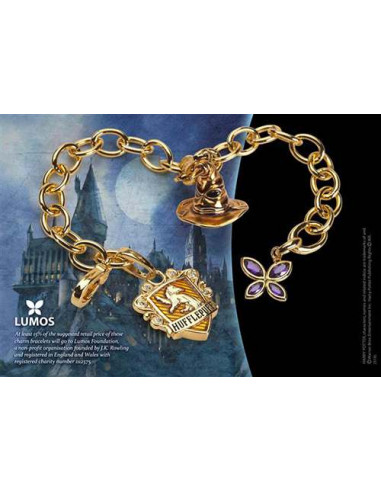 HP LUMOS HUFFLEPUFF CHARM BRACELET 7714