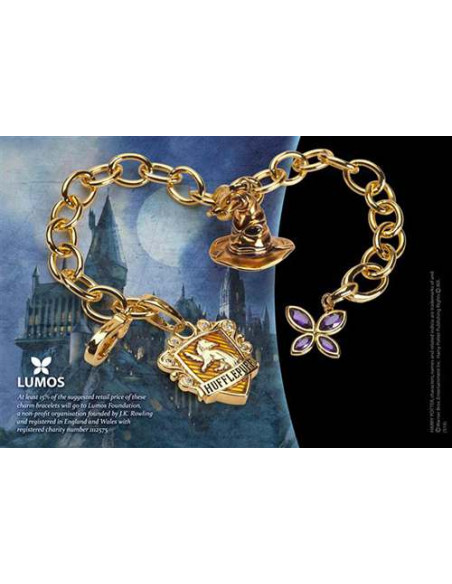 HP LUMOS HUFFLEPUFF CHARM BRACELET 7714