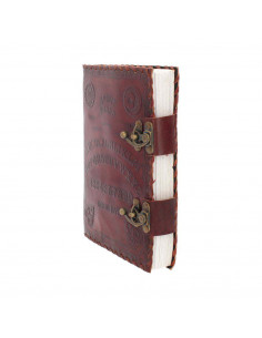 LEATHER DIARY EMBOS  SPIRIT BOARD & LOCK 2