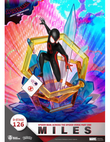 Marvel D-Stage PVC Diorama Spider-Man: Across the Spider-Verse Part One-Miles 15 cm