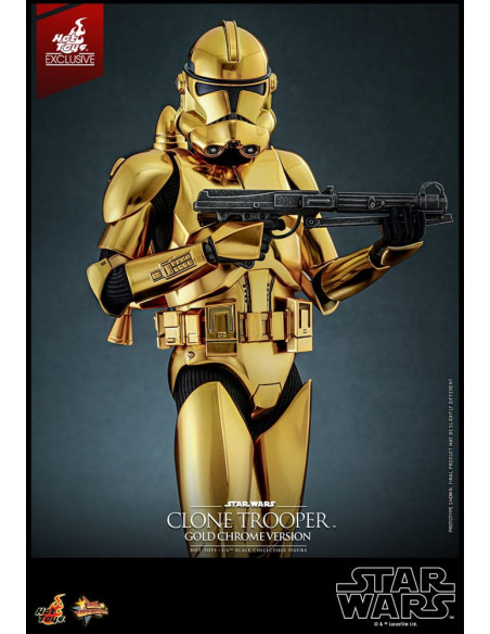Star Wars Action Figure 1/6 Clone Trooper (Gold Chrome Version) Exclusive 30 cm
