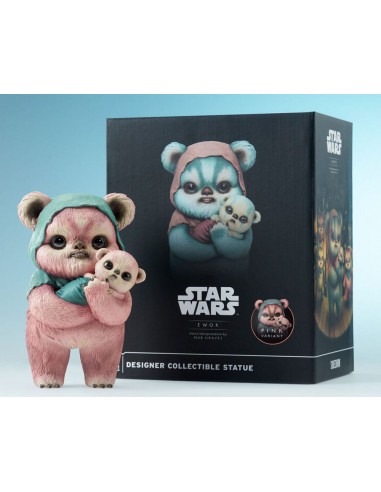 Star Wars Designer Statue Ewok by Mab Graves Pink Variant 18 cm