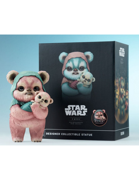Star Wars Designer Statue Ewok by Mab Graves Pink Variant 18 cm