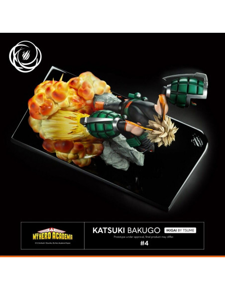 My Hero Academia Katsuki Bakugo Tsume Ikigai Statue in Brown Box Available Now