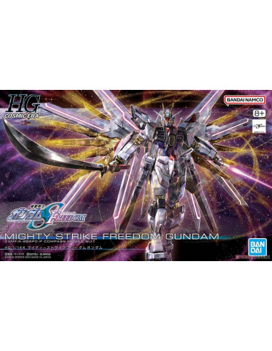 GUNDAM 1/144 Mighty Strike Freedom Model Kit HGCE - 250 Model Kit Bandai