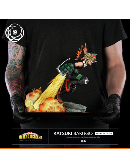 My Hero Academia Katsuki Bakugo Tsume Ikigai Statue in Brown Box Available Now