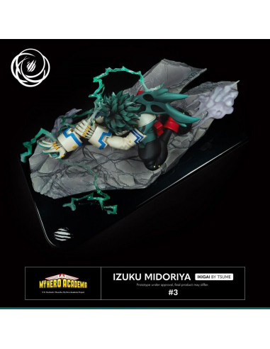 My Hero Academia Izuku Midoriya Tsume Ikigai Statue in Brown Box Available Now