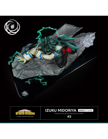 My Hero Academia Izuku Midoriya Tsume Ikigai Statue in Brown Box Available Now