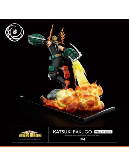 My Hero Academia Katsuki Bakugo Tsume Ikigai Statue in Brown Box Available Now