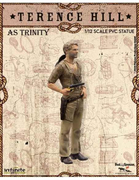 TERENCE HILL AS TRINITY 1/12 PVC STATUE