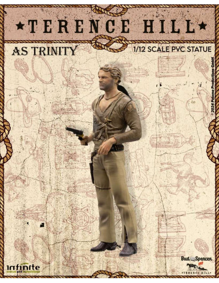 TERENCE HILL AS TRINITY 1/12 PVC STATUE