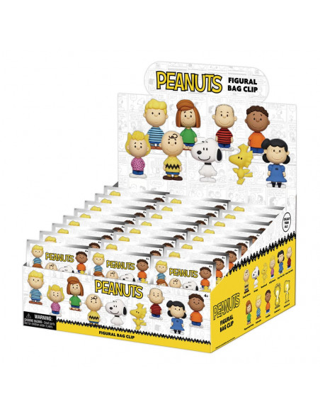 Peanuts 3D PVC Bag Clips Snoopy Series 1 Display (24)