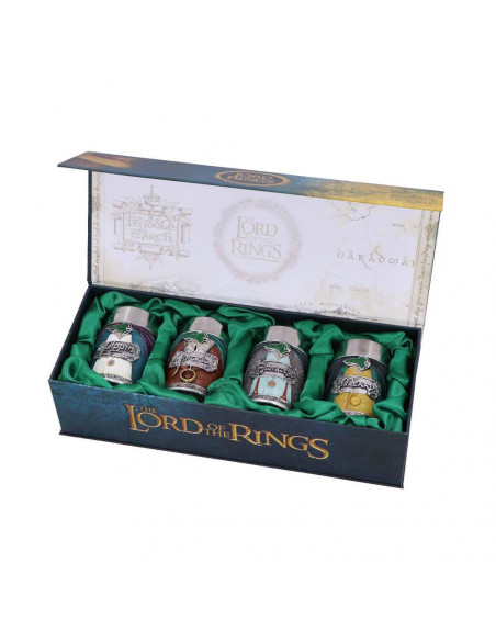 Lord of the Rings Shotglass 4-Pack Hobbits
