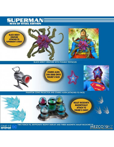 ONE:12 Collective Superman Classic Man of Steel Mtal BoxE Action Figure Mezco