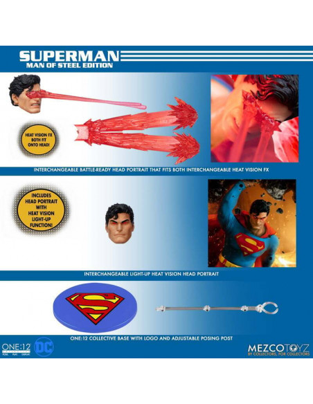 ONE:12 Collective Superman Classic Man of Steel Mtal BoxE Action Figure Mezco