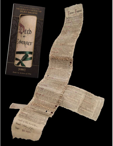 The Hobbit Mini Replica The Burglar Contract of Bilbo Baggins