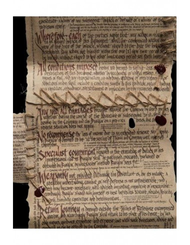 The Hobbit Mini Replica The Burglar Contract of Bilbo Baggins