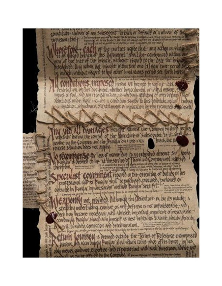The Hobbit Mini Replica The Burglar Contract of Bilbo Baggins