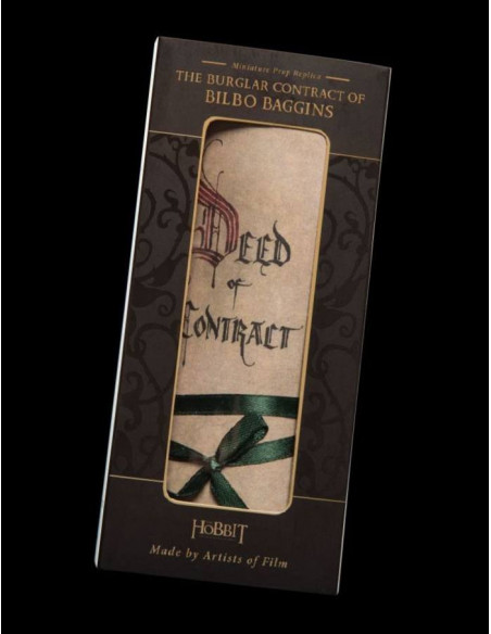 The Hobbit Mini Replica The Burglar Contract of Bilbo Baggins