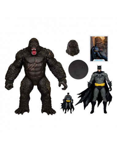 DC Justice League Monsterverse DC Multiverse Action Figures 2-Pack Batman & Kong 29 cm