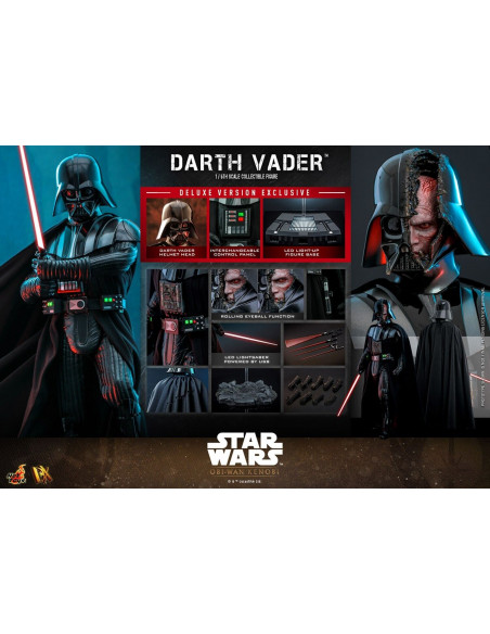 Star Wars Obi-Wan Kenobi Disney + DARTH VADER DX28 DELUXE VER, Hot Toys Sideshow