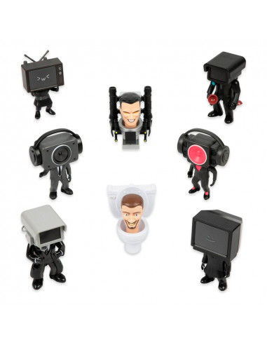 Skibidi Toilet Minifigures 6 cm Series 1 Display (24)