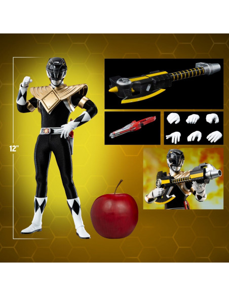 Mighty Morphin Power Rangers 1/6 Dragon Shield Black Ranger THREEZERO sideshow