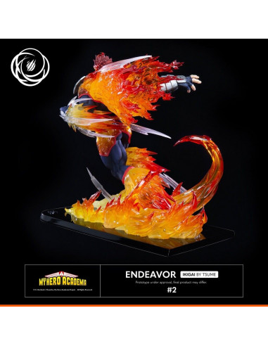 My Hero Academia ENDEAVOR Tsume Ikigai Statue in Brown Box Available Now
