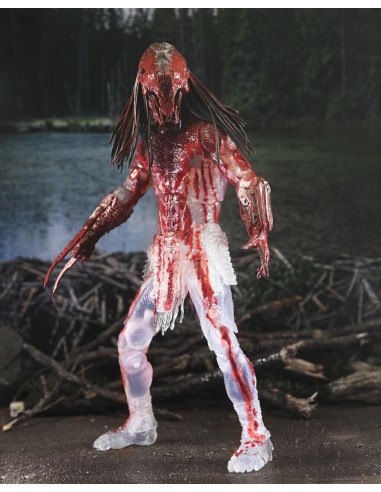 PREDATOR Prey Ultimate Feral Bear BLOOD Action Figure transpa Deluxe Box NECA