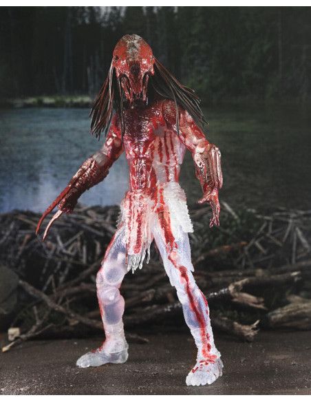 PREDATOR Prey Ultimate Feral Bear BLOOD Action Figure transpa Deluxe Box NECA