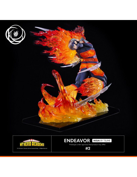 My Hero Academia ENDEAVOR Tsume Ikigai Statue in Brown Box Available Now