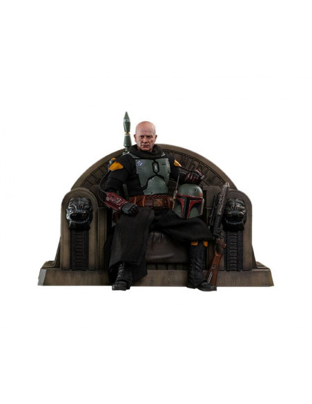 Star Wars: The Mandalorian Action Figure 1/6 Boba Fett Repaint Armor and Throne Special Edition 30 cm