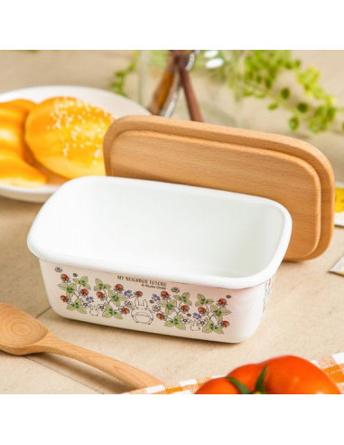 My Neighbor Totoro butter dish with wooden lid Soot Sprites 500 ml